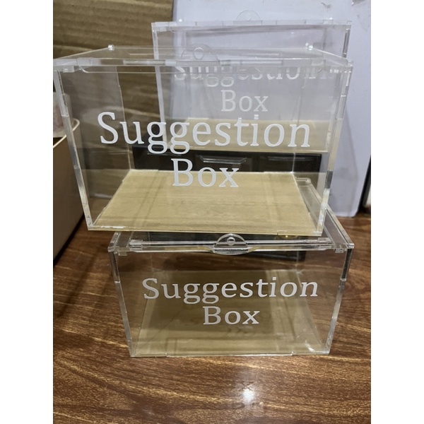 ACRYLIC SUGGESTION BOX Shopee Philippines