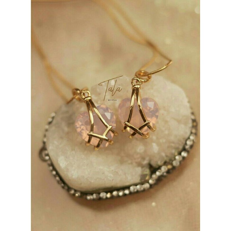 Tala By Kyla Inspired Diamond Heart Necklace Shopee Philippines