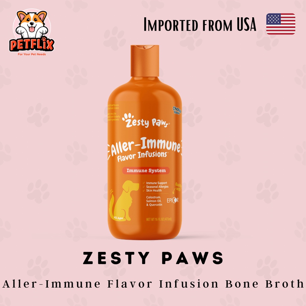 Zesty Paws Allergy Immune Flavor Infusion for Dogs Seasonal Allergies