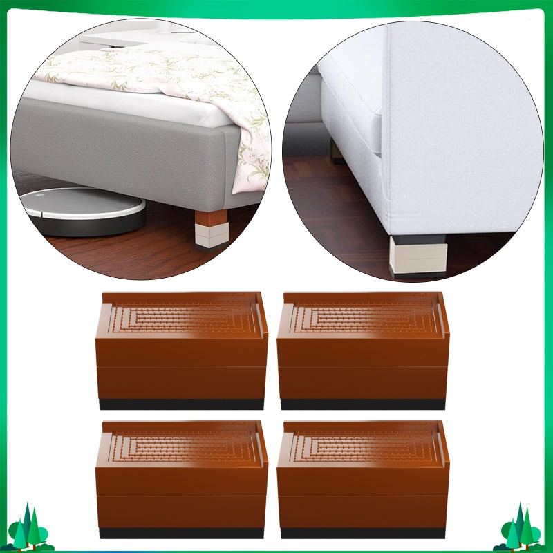 WA7X [Isuwaxamy] bed risers heavy duty furniture raiser lifter leg bed