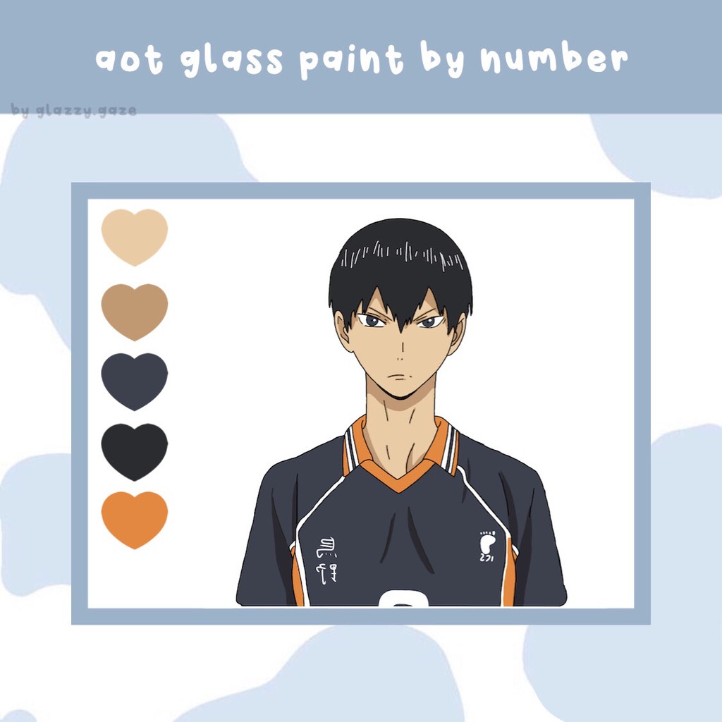 Haikyuu glass painting kit Shopee Philippines