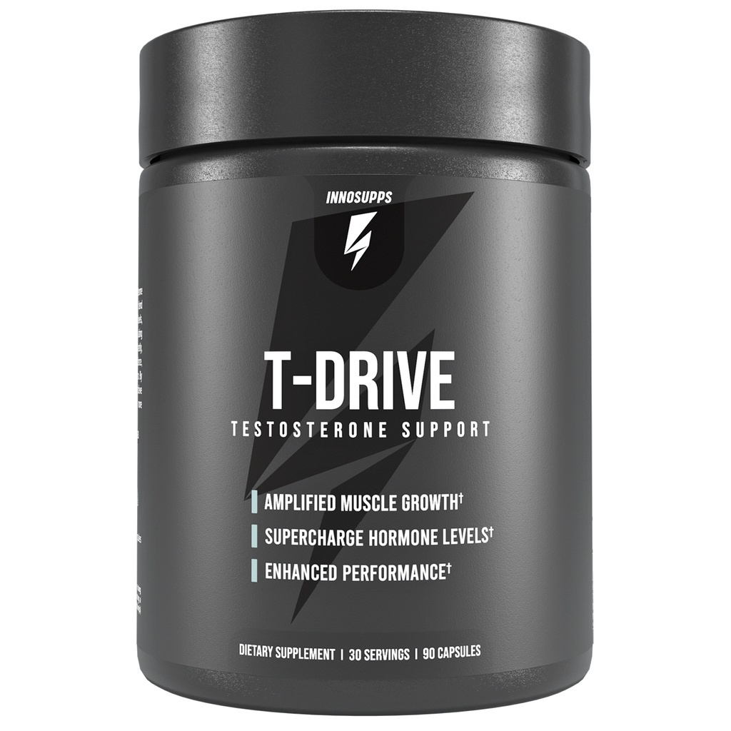 InnoSupps TDRIVE (90 cap/30 servings ) Supercharge Testosterone and