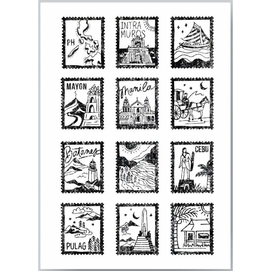 Pinoy Clear Stamps for creative ink stamping, journal &planner design