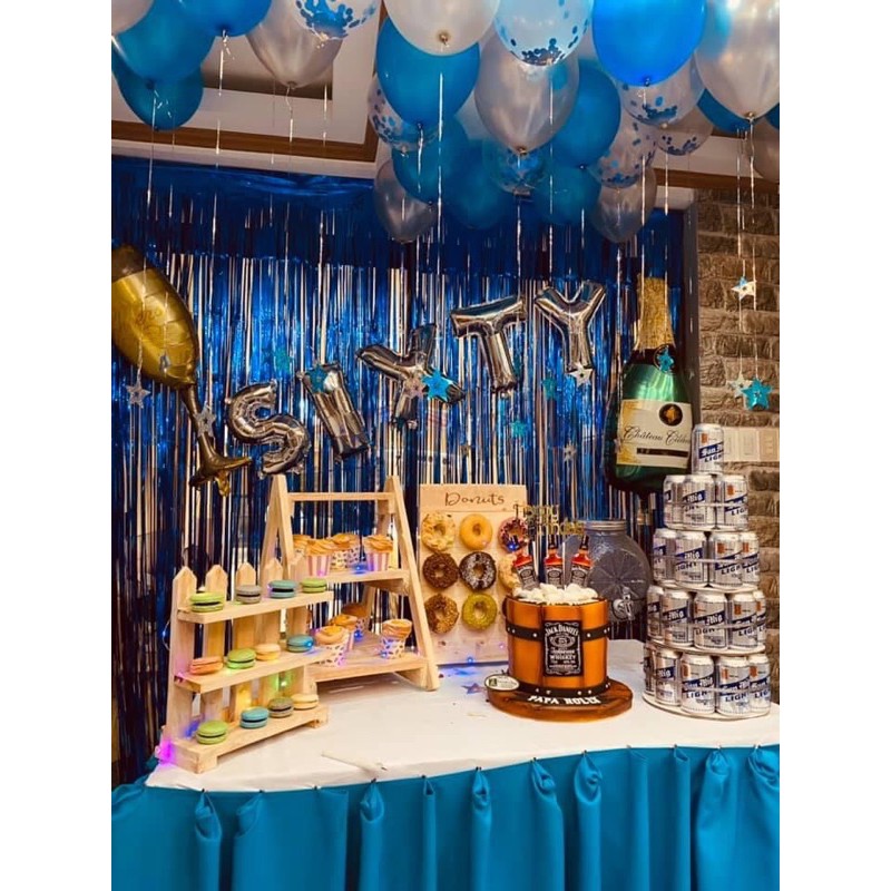 Wooden Dessert Stands ( 1 donut wall with woodburn letters, 1 cupcake