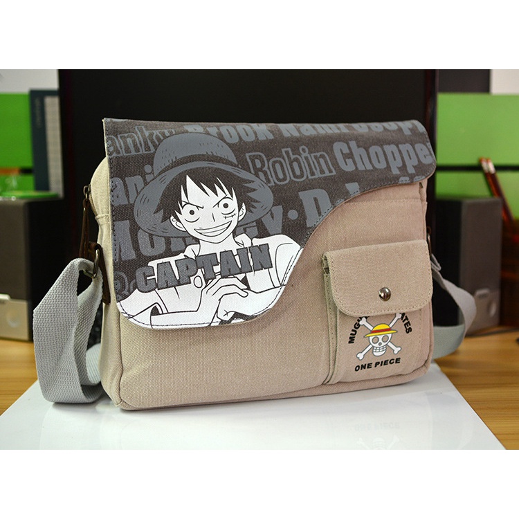 Totoro Canvas Mens Crossbody Shoulder Messenger Bag with Large Capacity