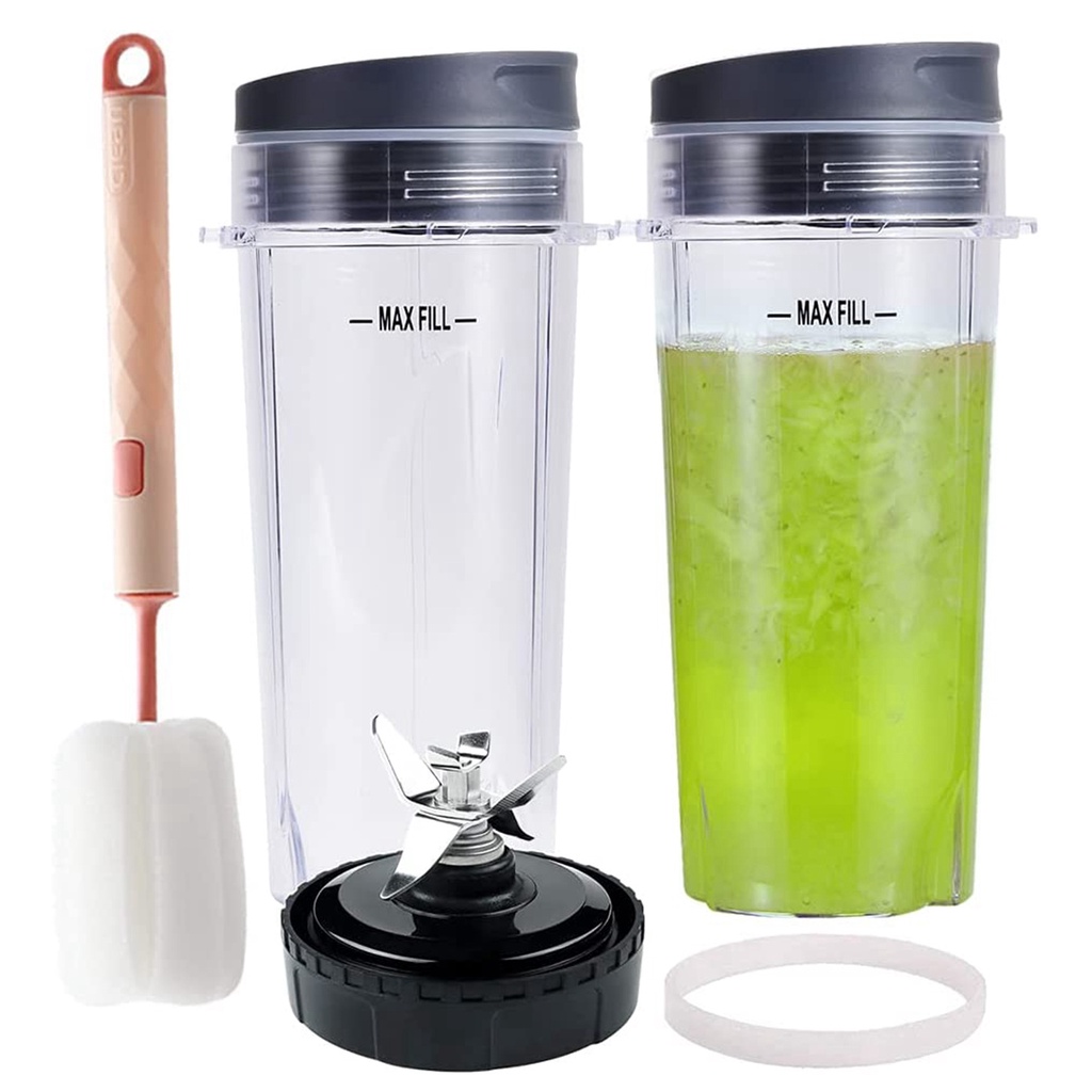 ☃Replacement Parts for Nutri Ninja, 6 Fin Blender Blade and Cups Set