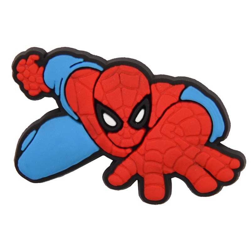 Marvel Spiderman boy jibbitz Crocs Pins for shoes bags High quality 