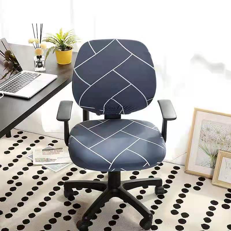 2pcs/set office computer chair cover stretchable monoblock elastic seat