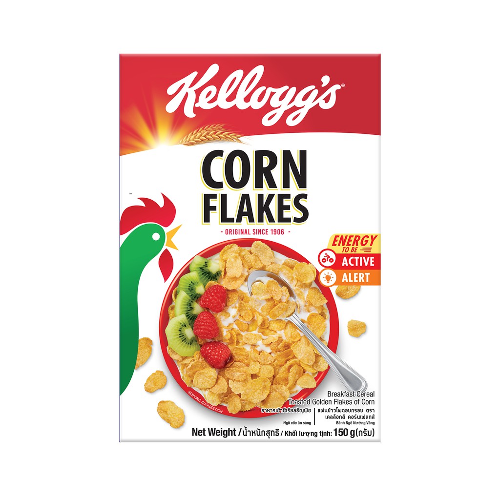 Kellogg's Original Corn Flakes Healthy Breakfast Cereal 1 box 150grams