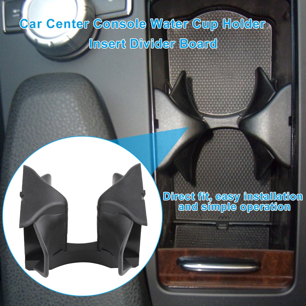 TMACar Center Console Water Cup Holder Insert Divider Board For MercedesBenz C E GLK Class