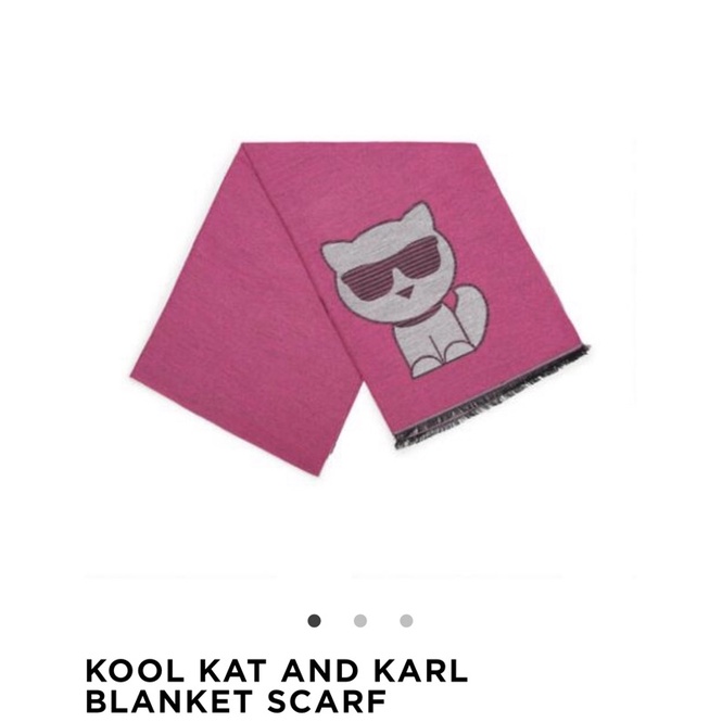 KARL Lagerfeld Hooded Wrap KOOL KAT and Pattern From The Usa Shop
