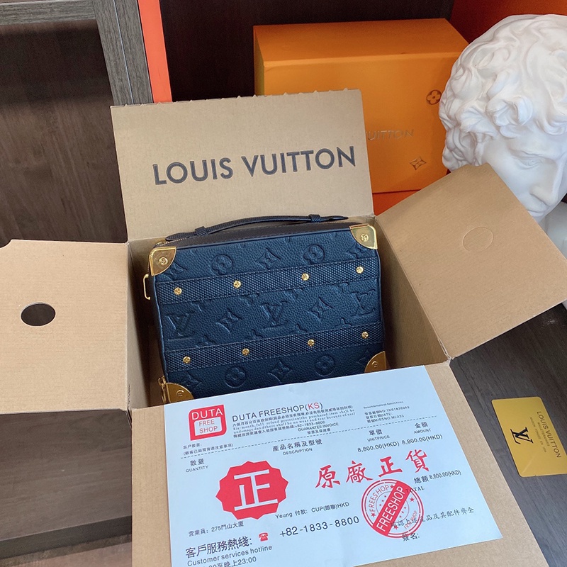 Louis Vuitton men's highquality box bag shoulder messenger bag LV