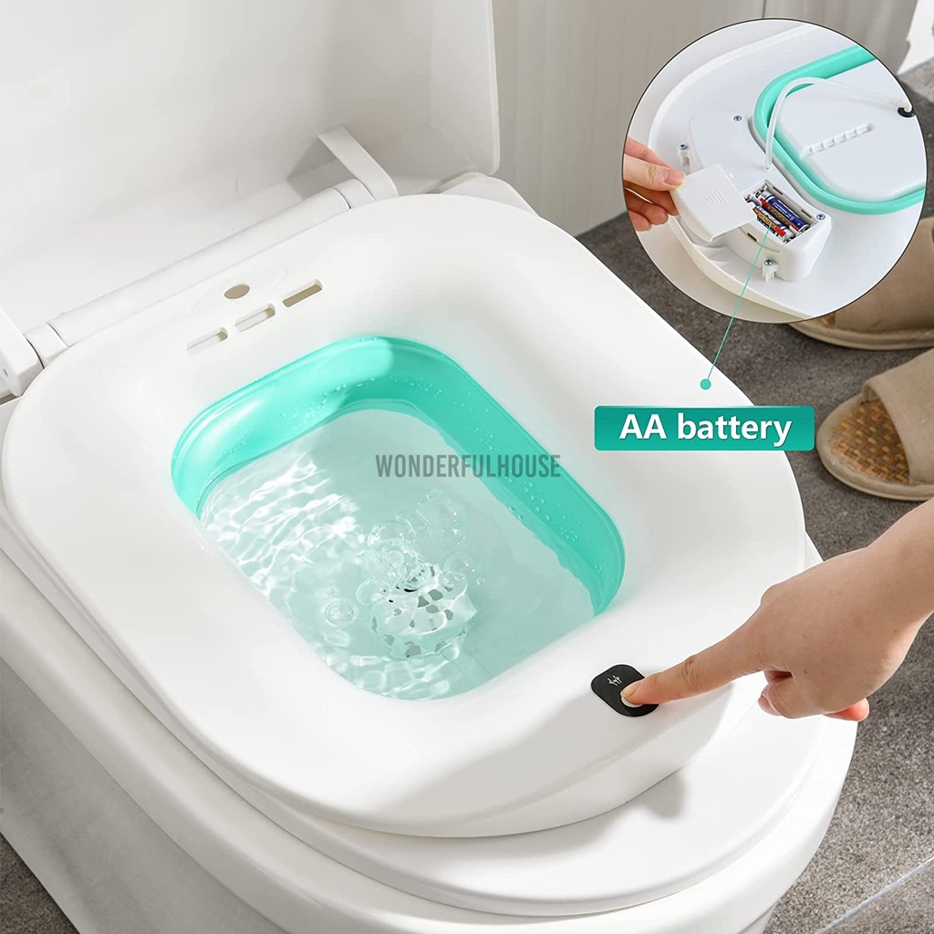 Electric Sitz Bath for Hemorrhoid, Rechargeable Sitz Baths for Toilet