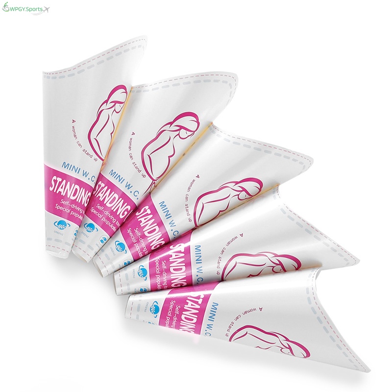20 Pcs Disposable Female Urine Funnel Urination Device Paper Urinal for