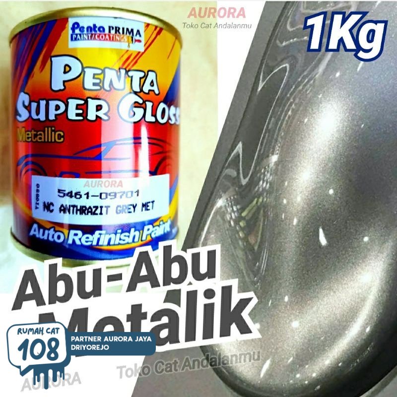 Paint House Super Gloss Penta Paint NC Anthrazit Gray Met 1 Kg Gray