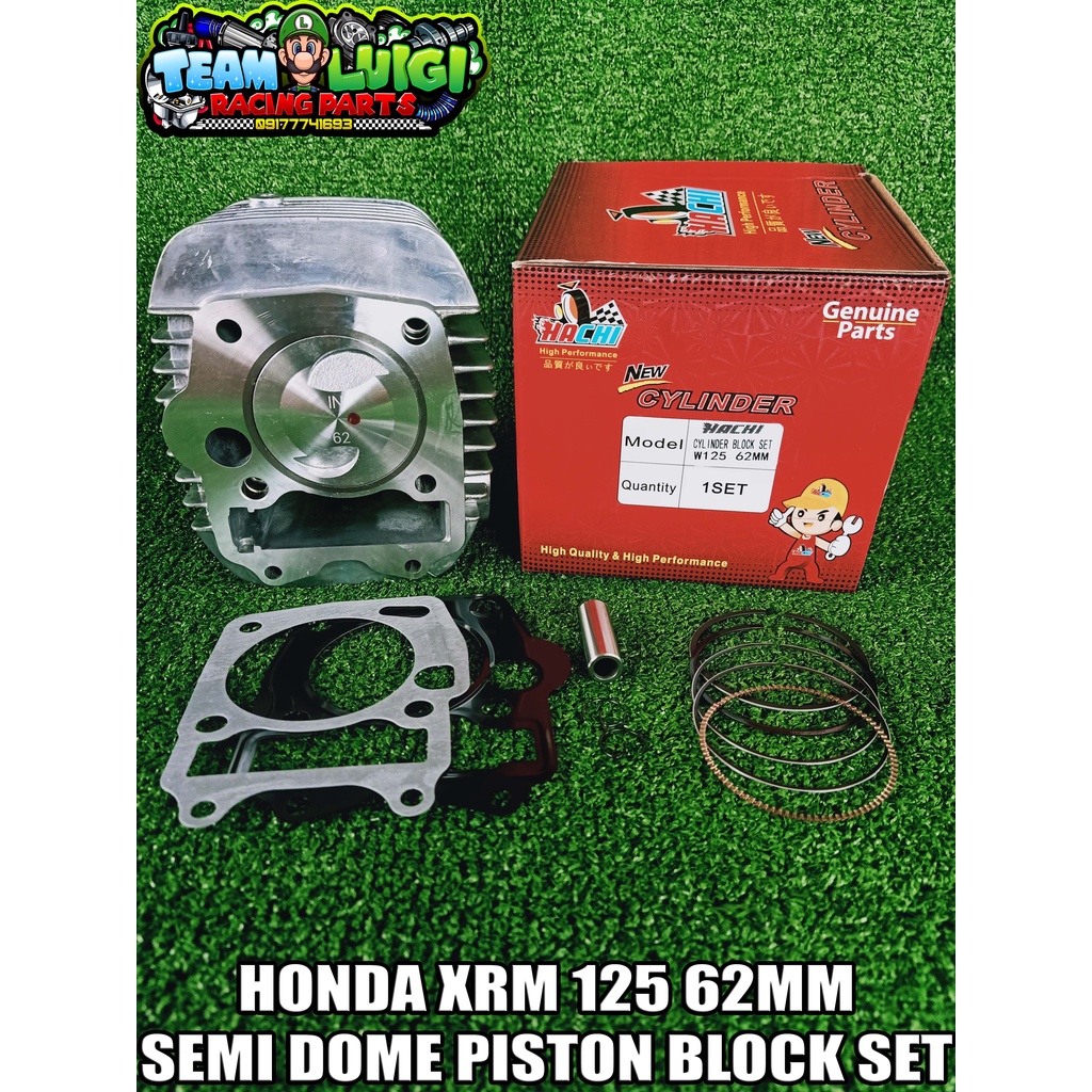 HACHI HONDA XRM 125 62MM SEMI DOME TYPE PISTON BLOCK SET Shopee