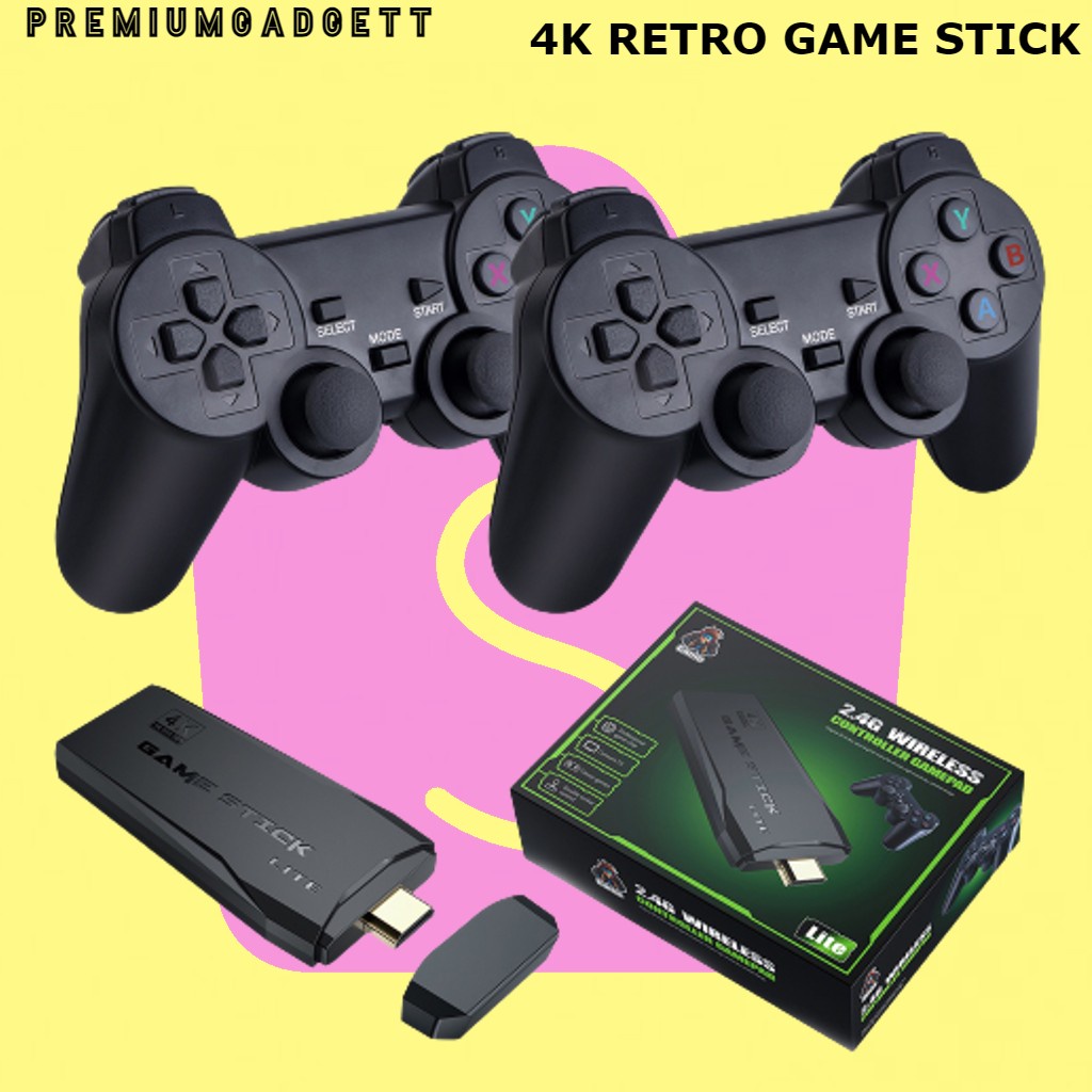 MEGA PROMO Portable 10K Game Stick 4K TV Video Game Console With 2.4G