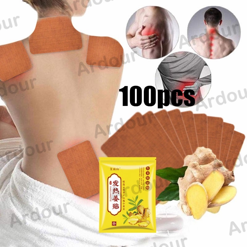 [BUY 1 TAKE 1]Herbal Ginger Patch 100pcs Lymphatic Detox Healing Ginger Patches Body Pain Relief