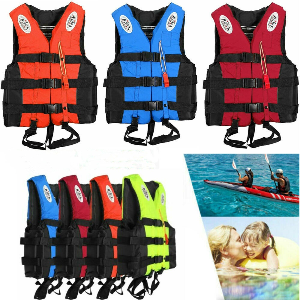 Swimming Boating Life Jacket Skiing Vest Survival Suit Outdoor