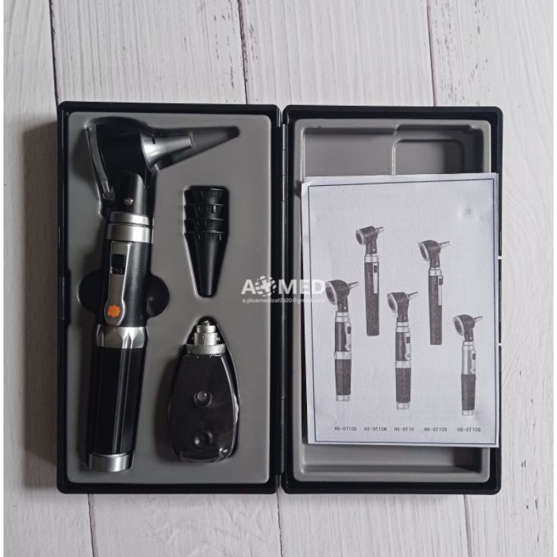 Fiber Optic ENT Otoscope Ophthalmoscope LED Diagnostic Set Shopee