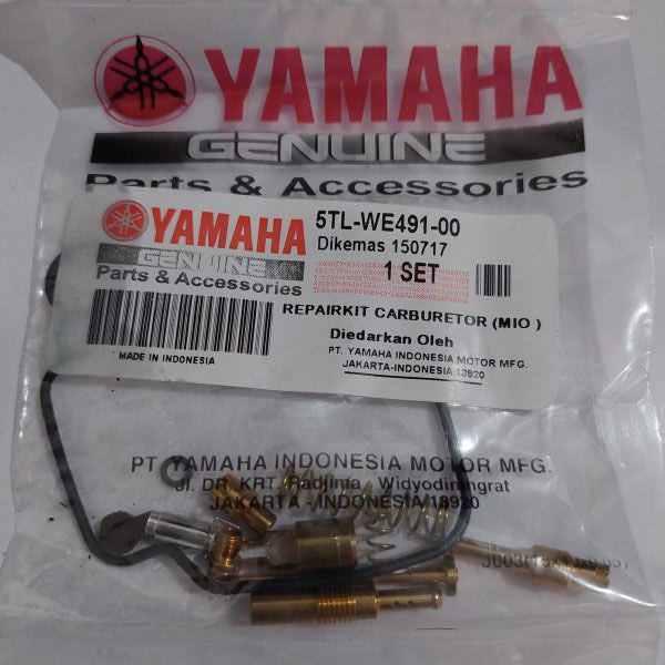 Yamaha Mio 115 / Mio Sporty CARBURETOR REPAIR KIT 5TLWE49100 Genuine