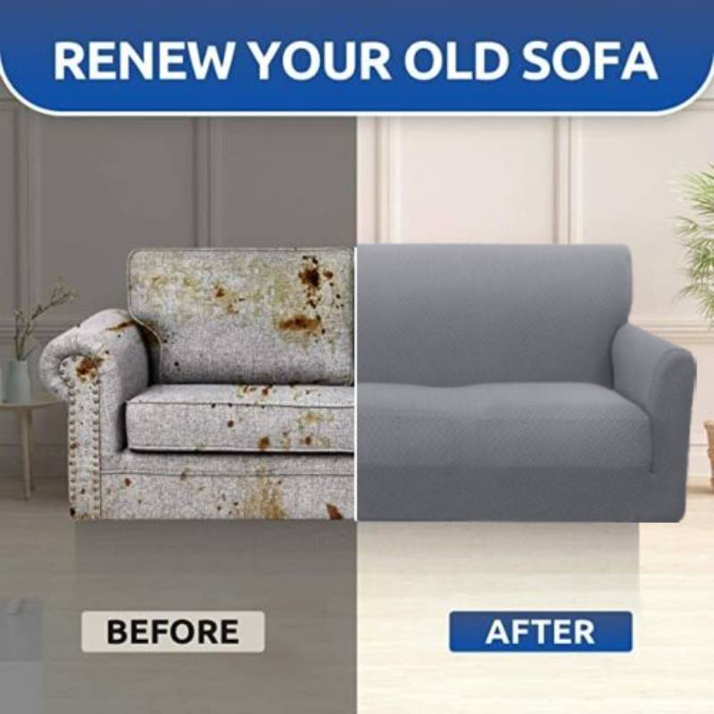 Jacquard Sofa Cover 1/2/3/4 Seater Elastic Slipcover Spandex Couch