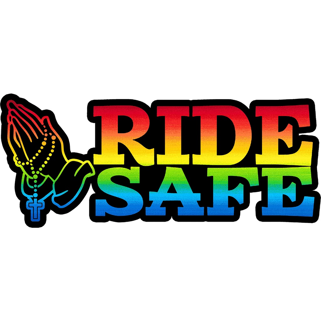 RIDESAFE WATERPROOF LAMINATED STICKERS Shopee Philippines