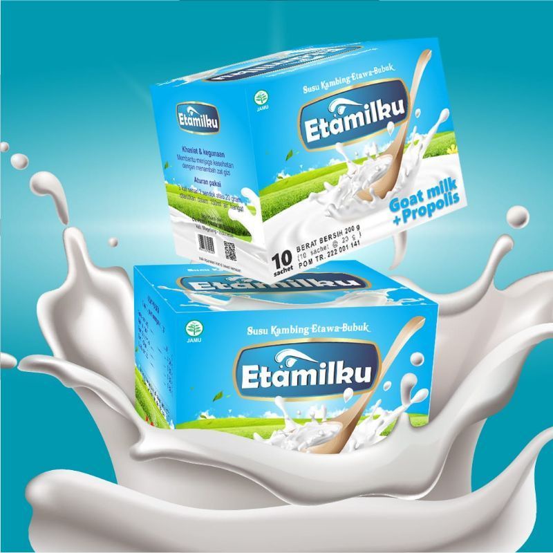 Etamilku Etawa Goat Milk Plus Propolis Contains 10 Sachets Coco For Asthma TBC Lung Infection