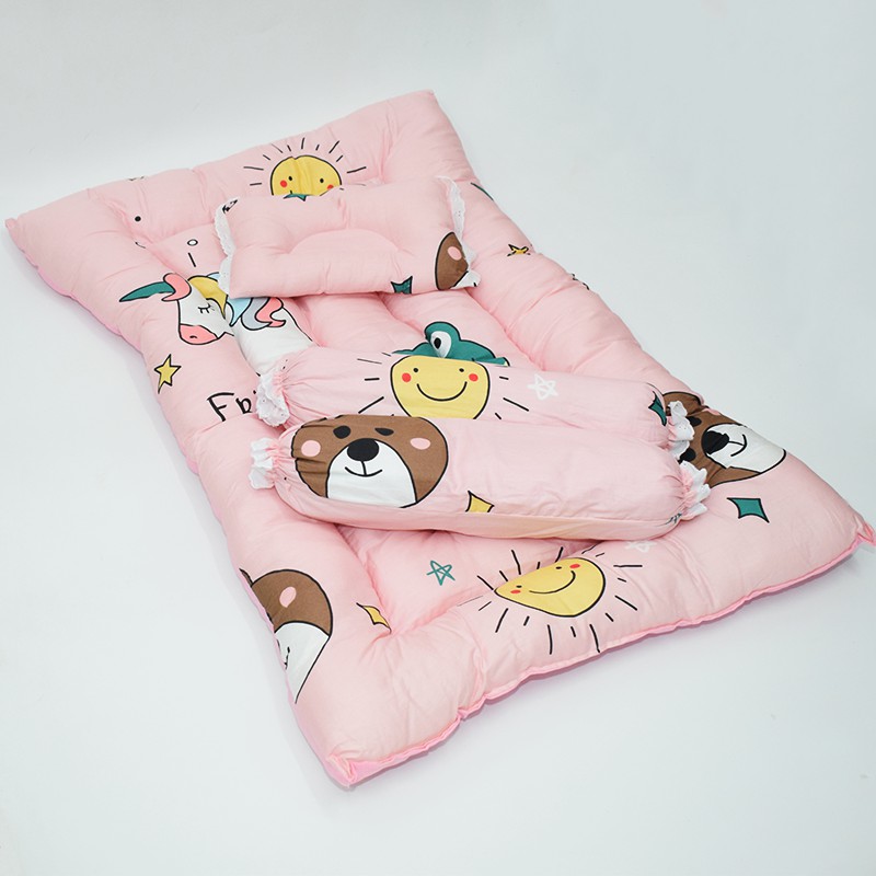 4 in 1 Thick Baby Comforter Set Mattress And Pillow Set Shopee