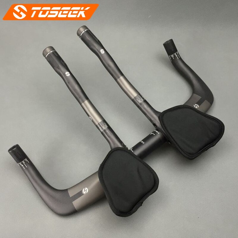 TOSEEK Full Carbon Triathlon Time Trial TT Bike Handlebar + Rest Bar