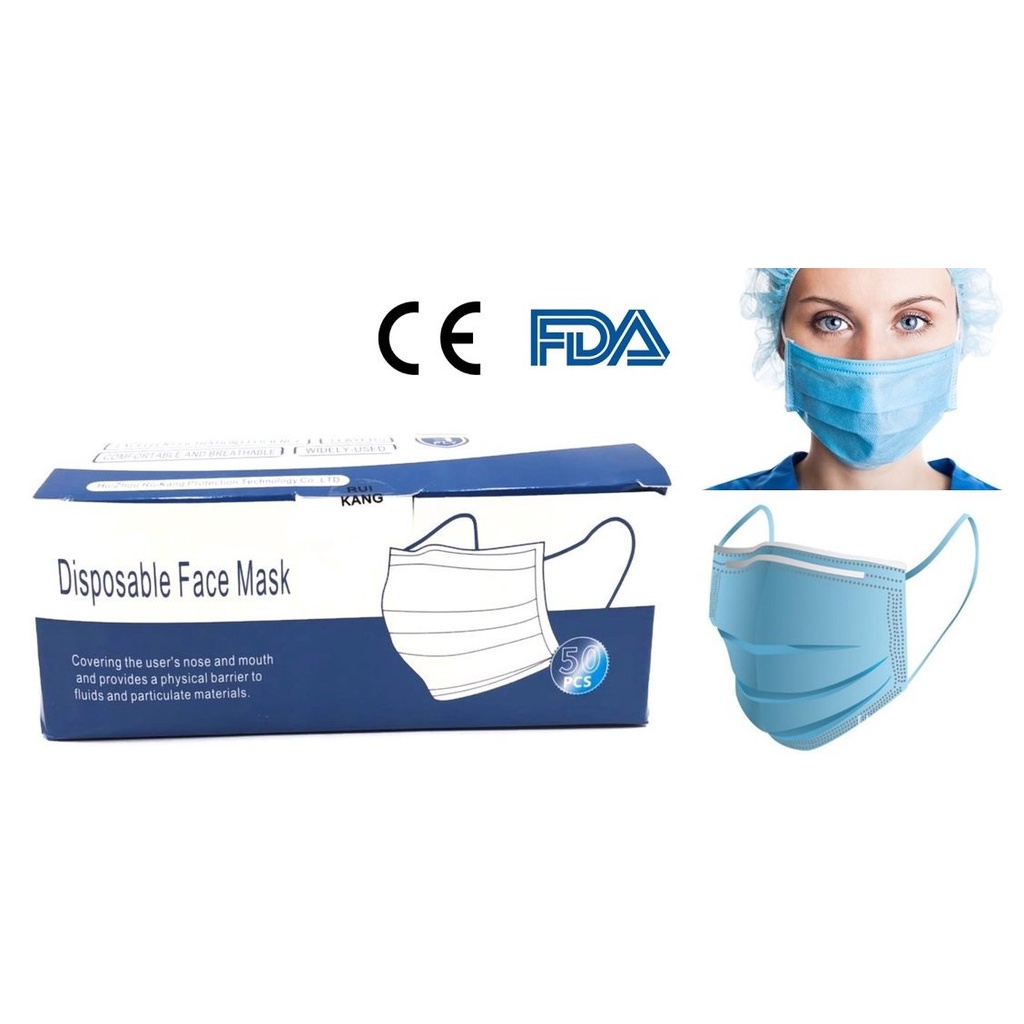 100 GUARANTEED ORIGINAL 50PCS FACE MASK 50 pcs Premium Disposable Face