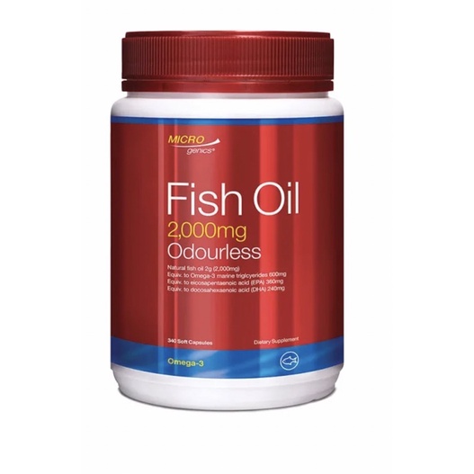 Microgenics Fish oil 2000mg 340 softgel Shopee Philippines