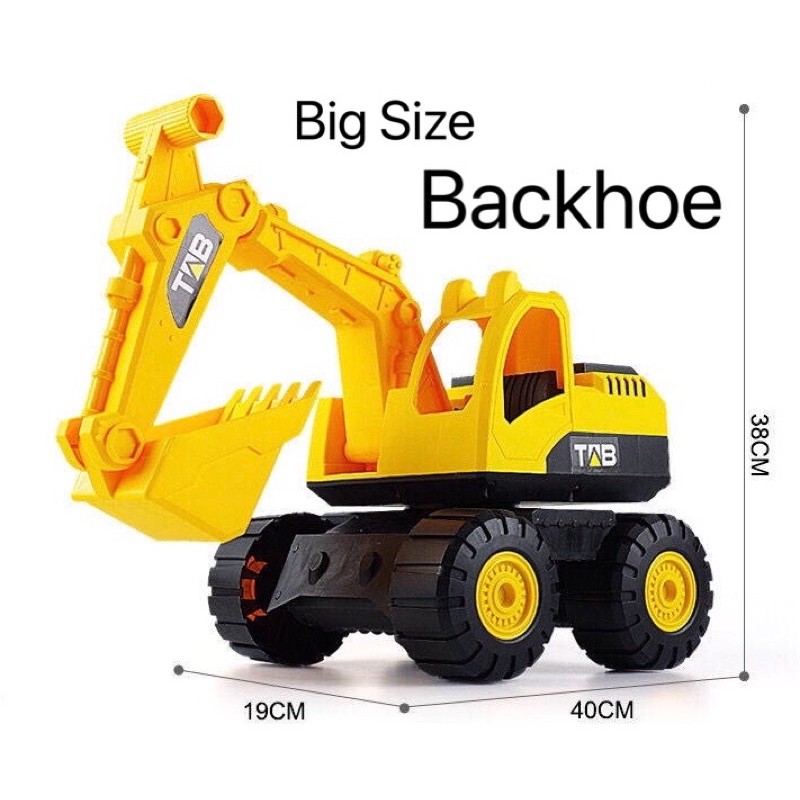 Backhoe Excavator Toy Big Size Friction Construction Truck Shopee