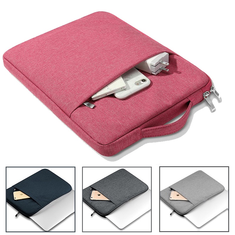11 12 13 14 15 16 inch Portable Denim Canvas laptop bag storage Case