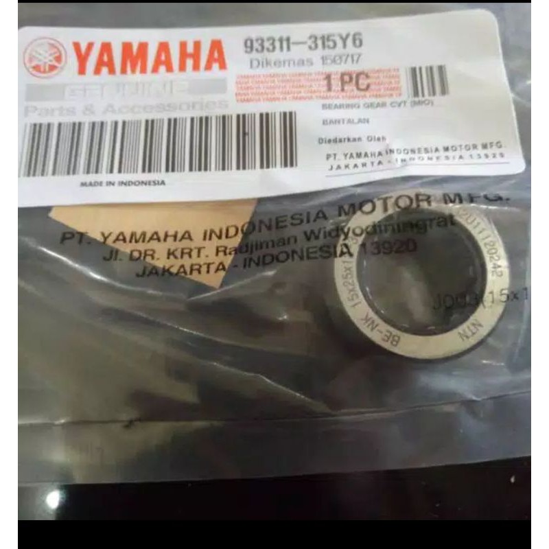 Mio cvt bearing / mio bearing gear box Shopee Philippines