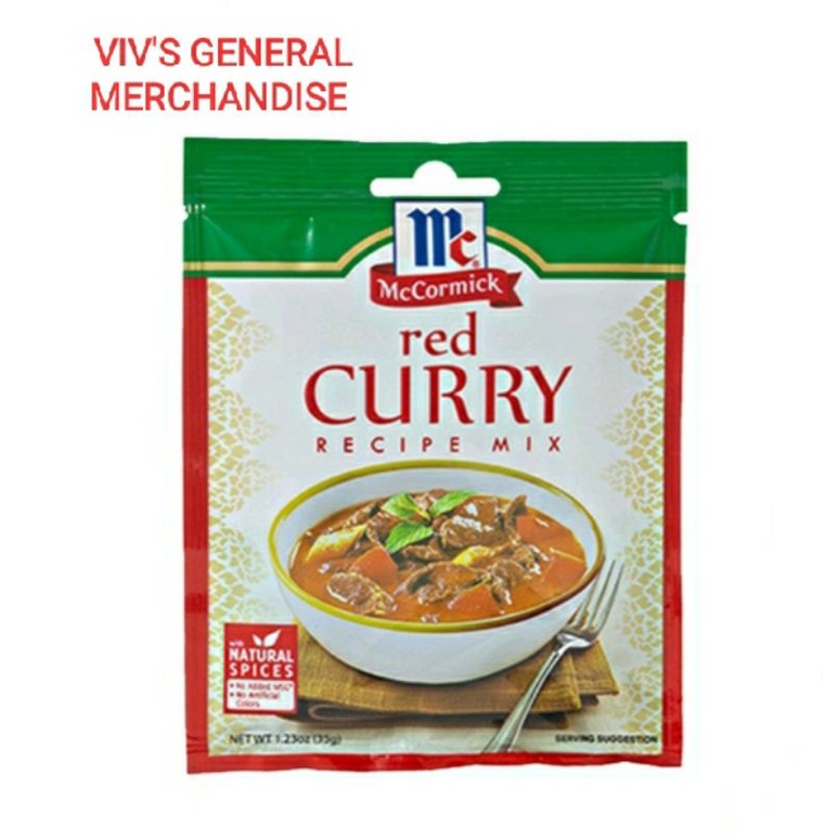 Mc Cormick Red Curry Recipe Mix ( 35g ) Shopee Philippines