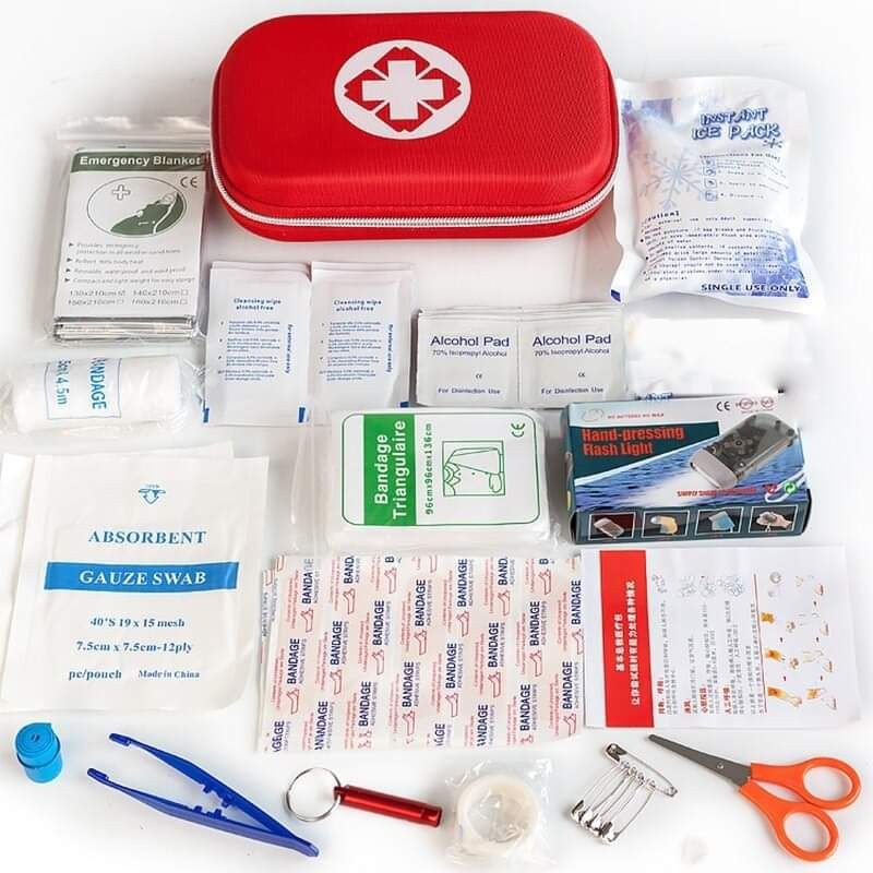 SOS Go bag First Aid Kit SURVIVAL MEDICAL Kit Hard case Shopee