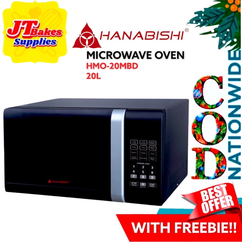 Hanabishi Digital Microwave Oven 20L HMO20MBD Black with Freebie