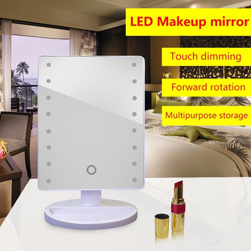 Tiken LED Touch Screen Makeup Mirror With 16 LED Lights (no box