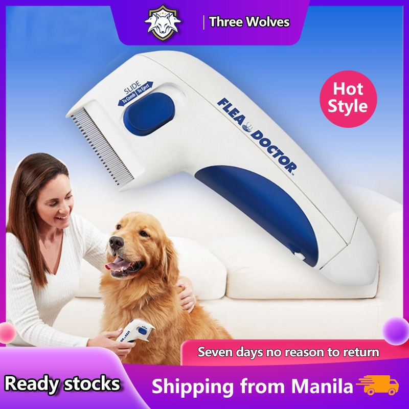 Professional Electric Pet Flea Comb Head Lice Removal Controller Killer