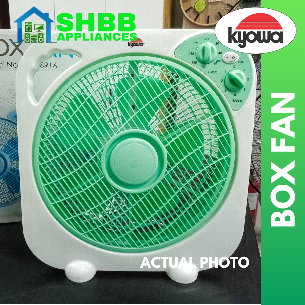 Kyowa Box Fan 12 inches Electric Fan with Timer (KW6916) Shopee