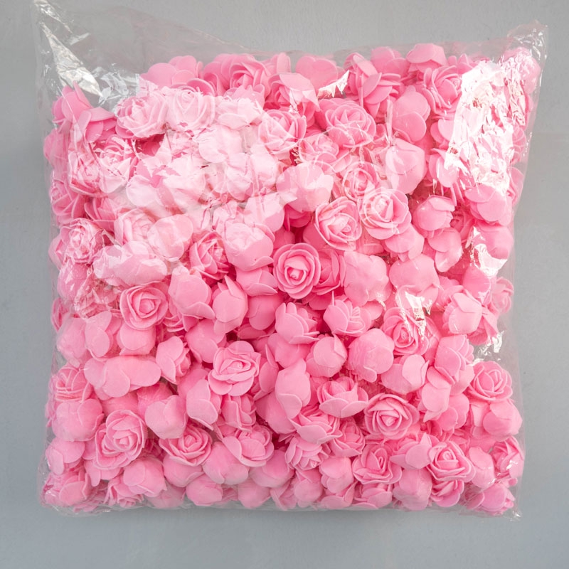 Foam Roses 50pcs Artificial Foam Flower Heads DIY PE Rose Accessories