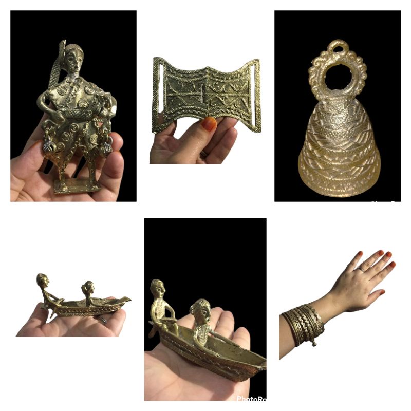 T'BOLI BRASS CASTING/ TBOLI BRASS BELLS / BRASS BUCKLES/ BRASS BRACELET