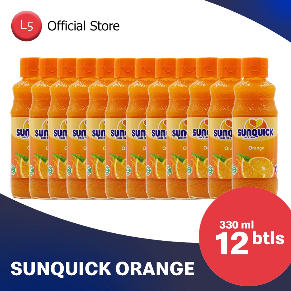 Sunquick Orange Juice Concentrate 330ml (Box of 12 bottles) Shopee
