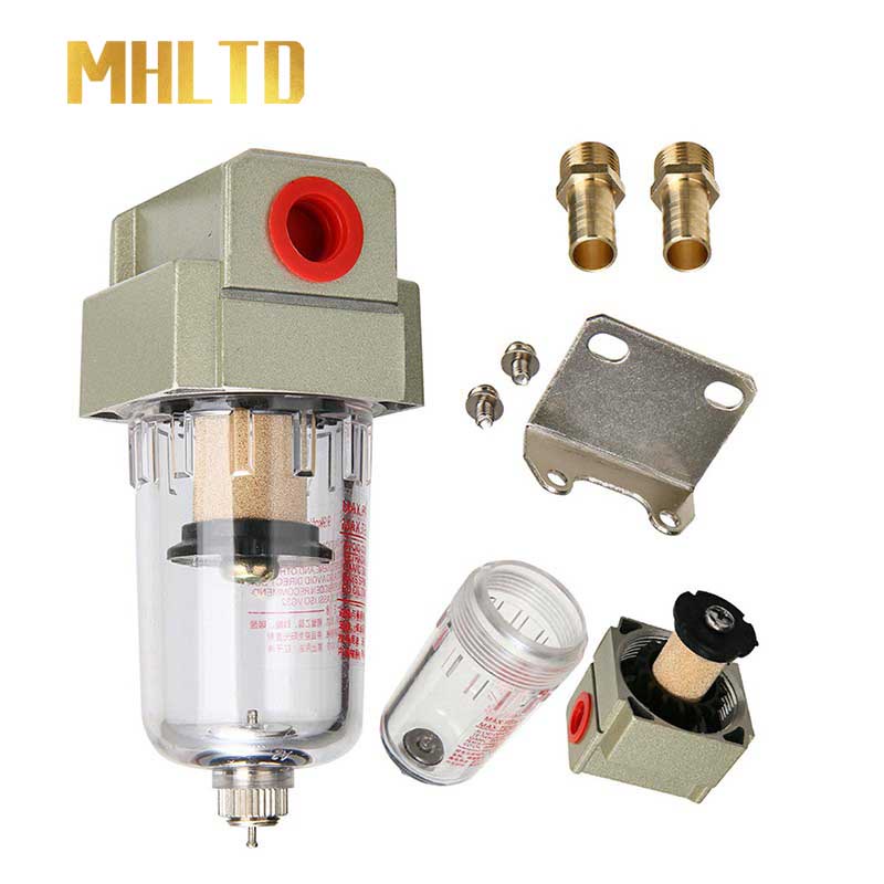 Oil Catch Can Tank Compressor Filter AF200002 1/4" Pressure Pneumatic For Air Pump Oil