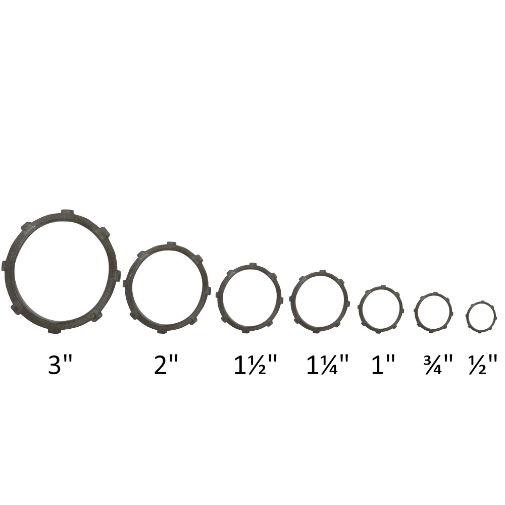 Galvanized Iron GI Conduit Locknut 1/2" 3/4" 1" 11/4" 11/2" 2" 3