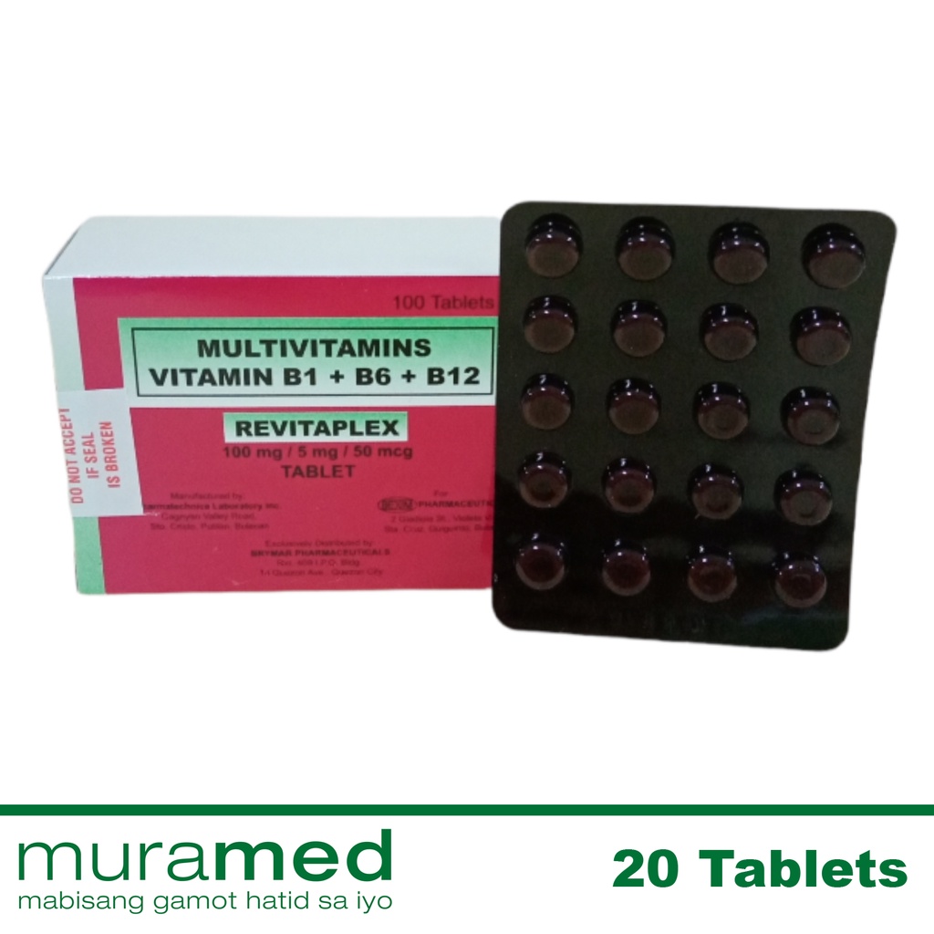 Revitaplex Vitamin B Complex Tablet 20's Shopee Philippines