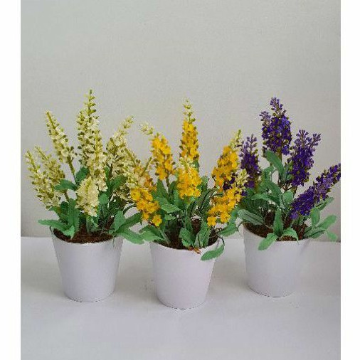 Artificial English Lavender Plant with Pot Shopee Philippines