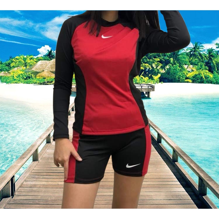 Rash guard for Women Free size Swimsuit Terno Leggings Short Shopee