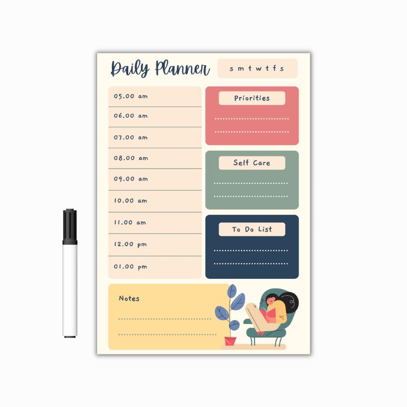 Reusable Daily Planner Board (laminated erasable) Shopee Philippines